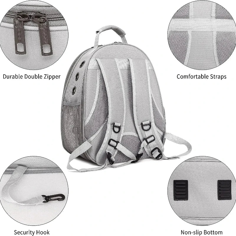 Expandable Cat Carrier Backpack Large Transparent Pet Carrier Travel Backpack Bubble Space Capsule High Quality Pet Travel Bag