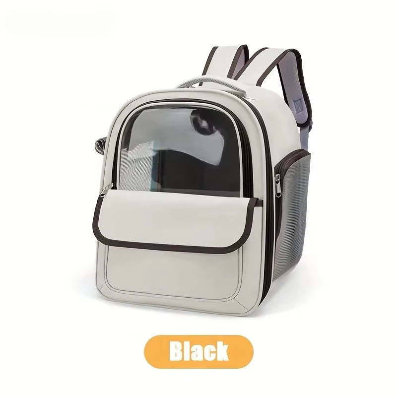 1PCS Pet Backpack Outdoor Large Cat Backpack Transparent Capsule Breathable Carrying Bag Backpack Cat and Dog Supplies