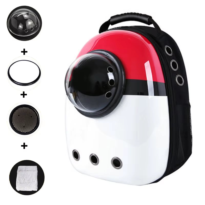 Cat Backpack Cat Carrier Fat Cat Bag Breathable Transport Travel Bag Dog Space Capsule Pet Capsule Astronaut Backpack for Pets