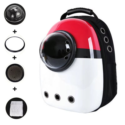 Cat Backpack Cat Carrier Fat Cat Bag Breathable Transport Travel Bag Dog Space Capsule Pet Capsule Astronaut Backpack for Pets