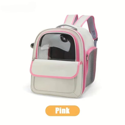 1PCS Pet Backpack Outdoor Large Cat Backpack Transparent Capsule Breathable Carrying Bag Backpack Cat and Dog Supplies