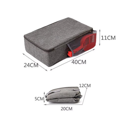 Portable Folding Travel Pet Litter Box with Shovel Cat Bedpans Dog Toilet Tray Cat Litter Potty Outdoor Reusable Cat Litter Box