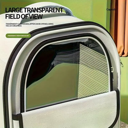 1PCS Pet Backpack Outdoor Large Cat Backpack Transparent Capsule Breathable Carrying Bag Backpack Cat and Dog Supplies