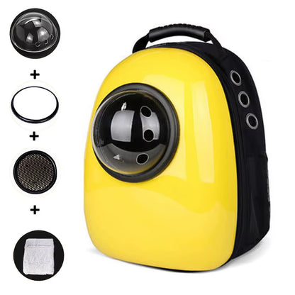 Cat Backpack Cat Carrier Fat Cat Bag Breathable Transport Travel Bag Dog Space Capsule Pet Capsule Astronaut Backpack for Pets