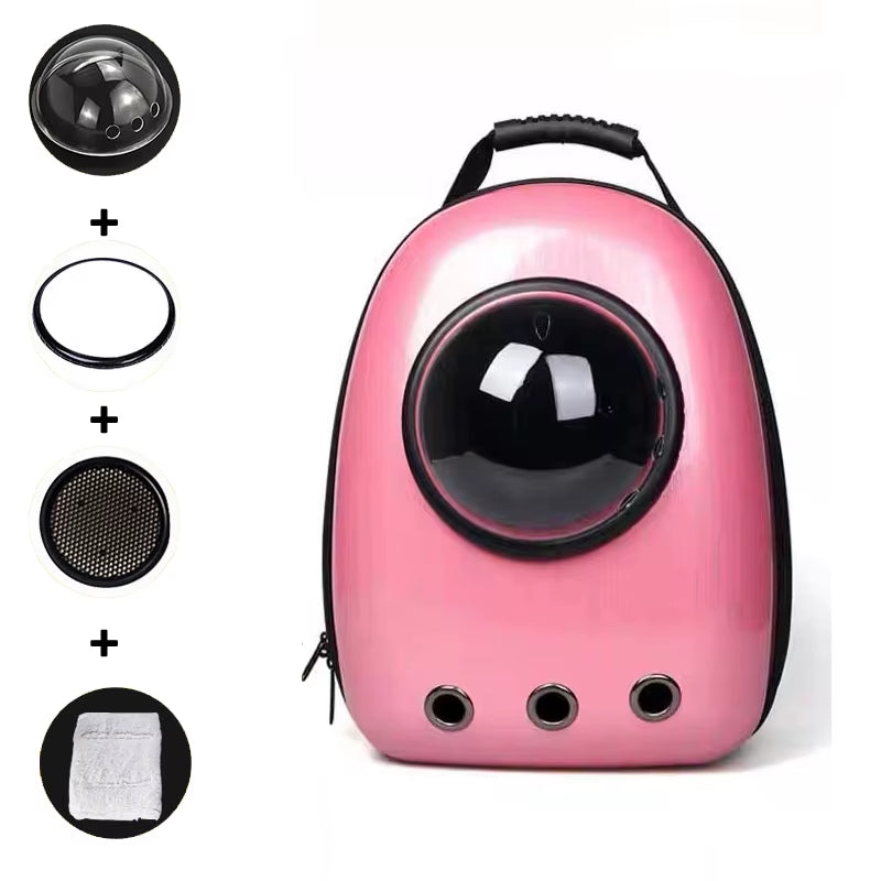Cat Backpack Cat Carrier Fat Cat Bag Breathable Transport Travel Bag Dog Space Capsule Pet Capsule Astronaut Backpack for Pets