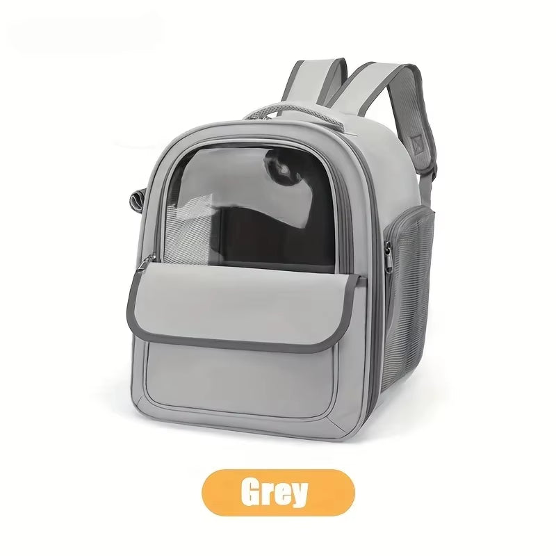 1PCS Pet Backpack Outdoor Large Cat Backpack Transparent Capsule Breathable Carrying Bag Backpack Cat and Dog Supplies