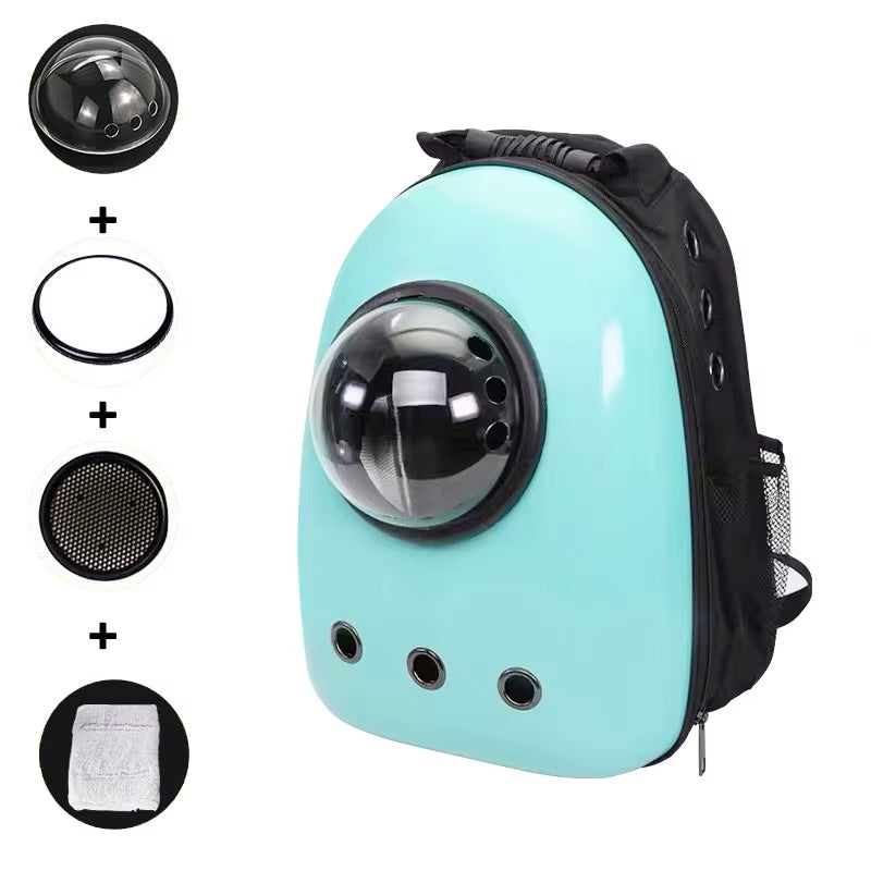 Cat Backpack Cat Carrier Fat Cat Bag Breathable Transport Travel Bag Dog Space Capsule Pet Capsule Astronaut Backpack for Pets