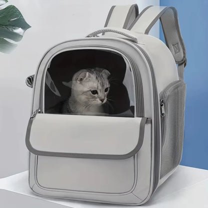1PCS Pet Backpack Outdoor Large Cat Backpack Transparent Capsule Breathable Carrying Bag Backpack Cat and Dog Supplies